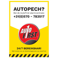 AutoFirst raamsticker Mobiliteitsservice
