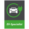 AutoFirst EV-Specialist muurschild, inclusief 4 afstandhouders