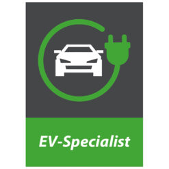 AutoFirst EV-Specialist muurschild, inclusief 4 afstandhouders