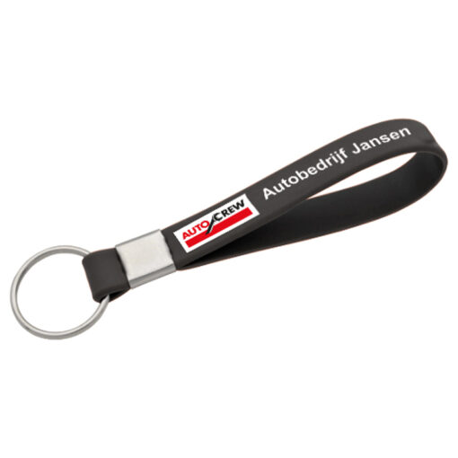Siliconen sleutelhanger met 25mm splitring