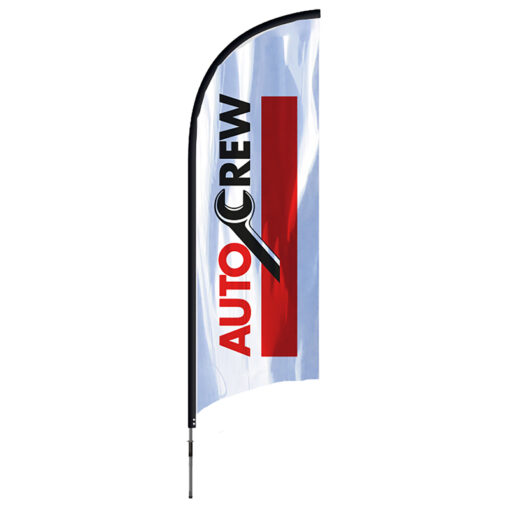 AutoCrew beachvlag, afm. 206 x 63cm