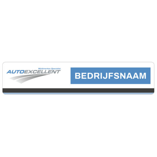 Kunststof reclame kentekenplaat