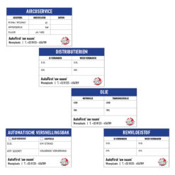 Onderhoudsstickers
