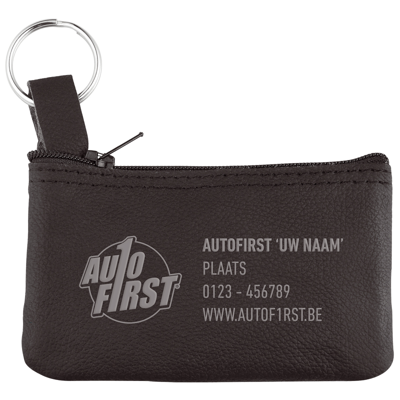 Lederen sleuteltasje