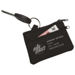 Alcantara sleuteltasje dubbele rits