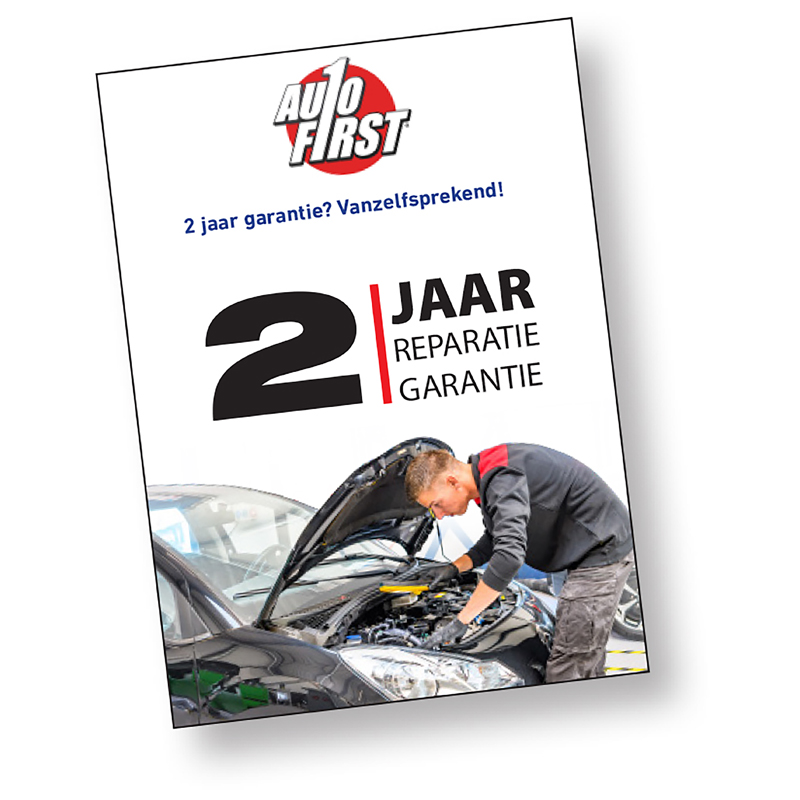 AutoFirst flyer A5 "2 jaar garantie" - NL