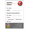 Onderhoudskaartje