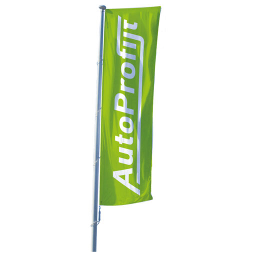 Multifunct. banier/spandoek AutoProfijt, afm. 300 x 100cm.