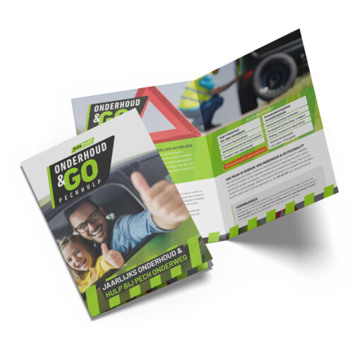 AutoProfijt folder A4 gevouwen naar A5