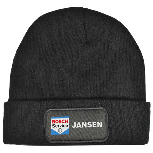 Gebreide Muts met label
