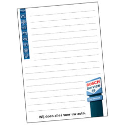Bosch Car Service notitieblok A6