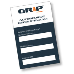 Onderhoudskaartje