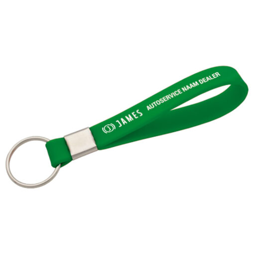 Siliconen sleutelhanger met 25mm splitring