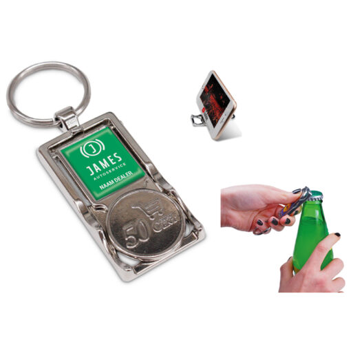 Sleutelhanger flesopener 4 in 1