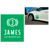 JAMES sticker