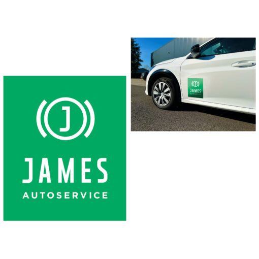 JAMES sticker