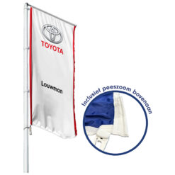Vlag Toyota, met pees, 300 x 150