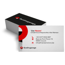 Visitekaartjes standaard