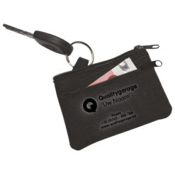 Alcantara sleuteltasje dubbele rits